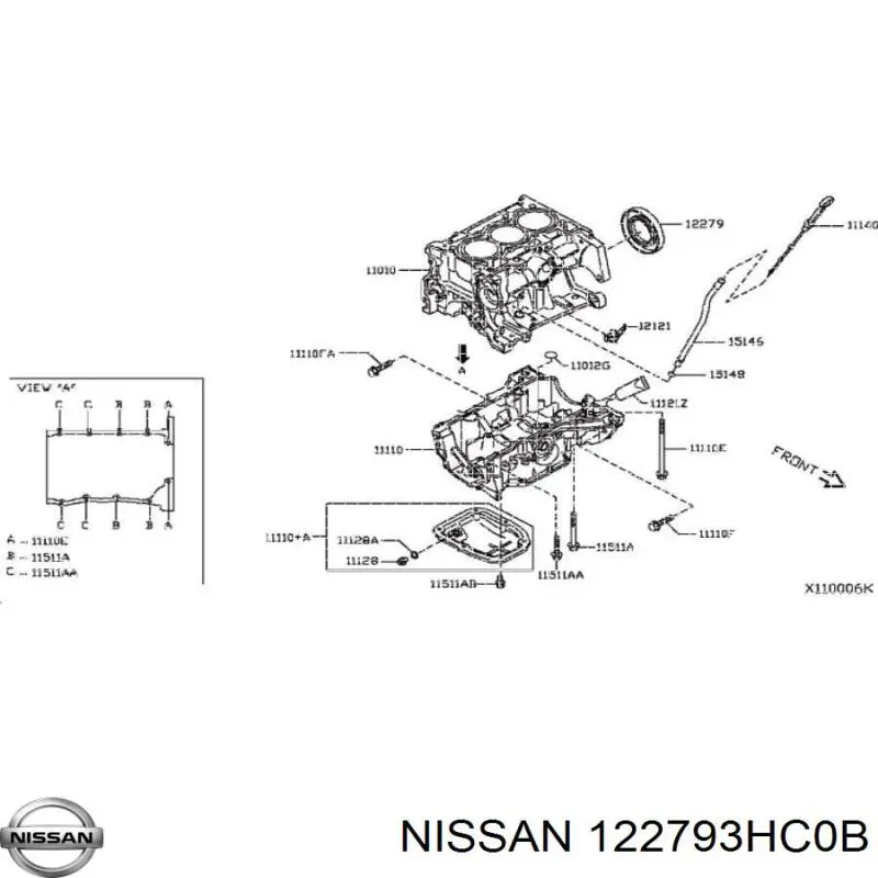  Nissan/Infiniti 122793HC0B ціна, від 30.27 USD