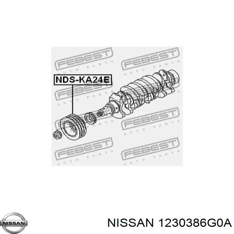 Шків колінвала (демпфер ) Nissan/Infiniti 12303F4002 ціна, від 98.25 USD