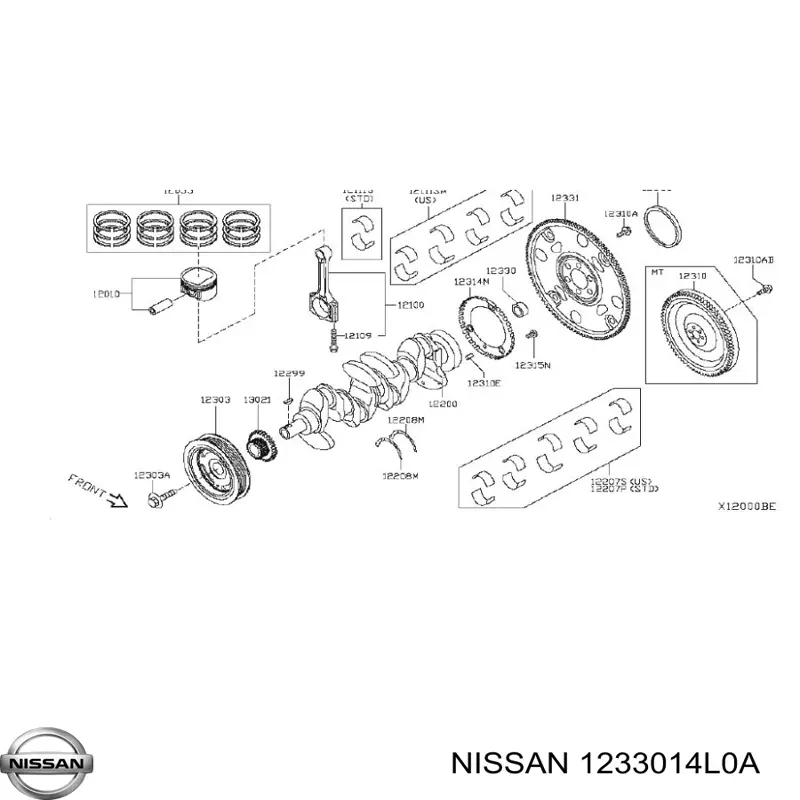 1233014L0A Nissan/Infiniti 