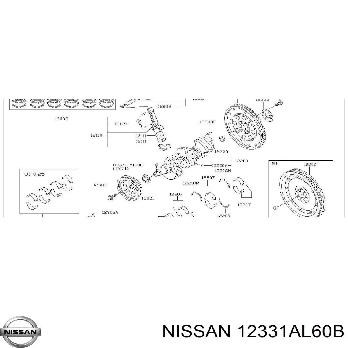  12331AL60B Nissan