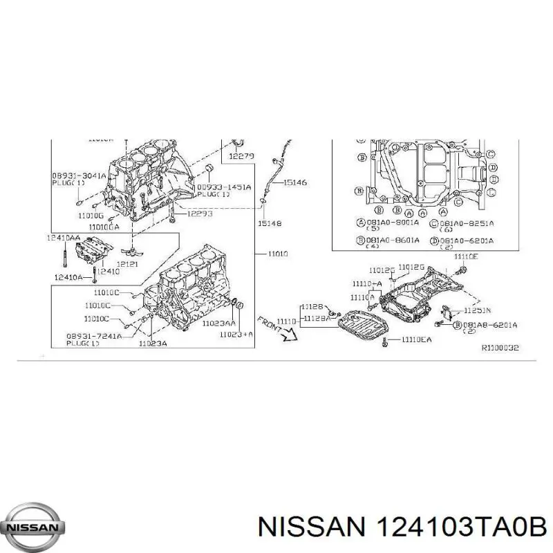 124103TA0B Nissan/Infiniti Корпус балансувального механізму