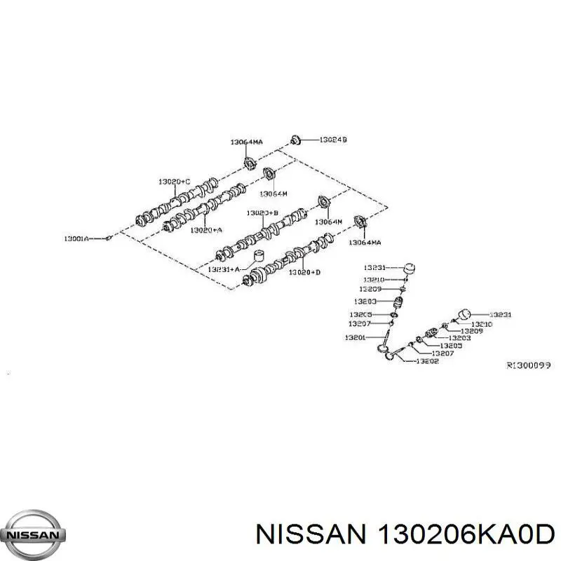 Купити 130206KA0D Nissan/Infiniti 