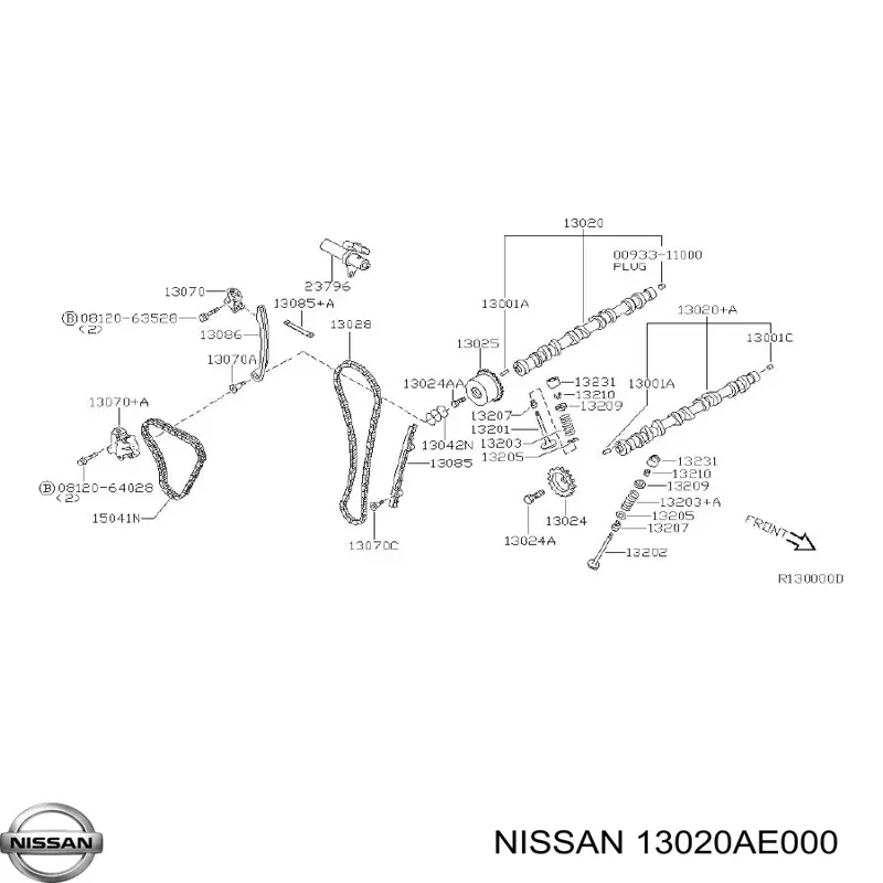 Шток двигуна, впускний Nissan Primera седан (P12) (2002 - 2008) ціна, від 113.14 USD