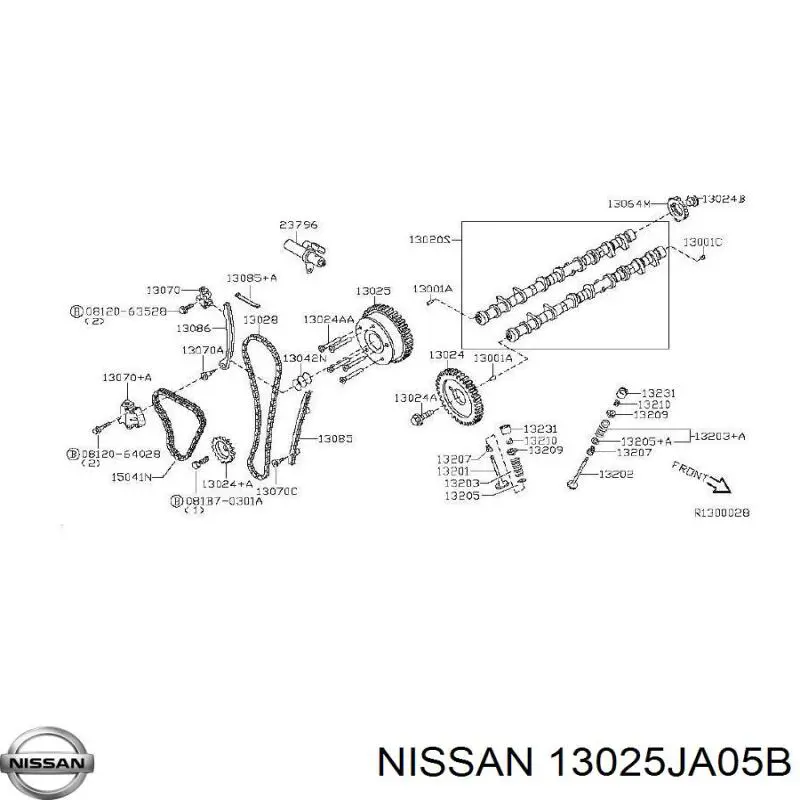 Зірка-шестерня розподільного валу двигуна, впускного Nissan/Infiniti 13025JA05B ціна, від 238.81 USD