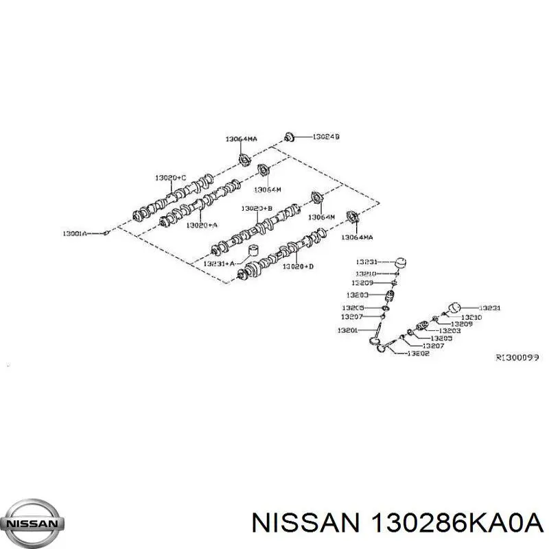  130286KA0A Nissan