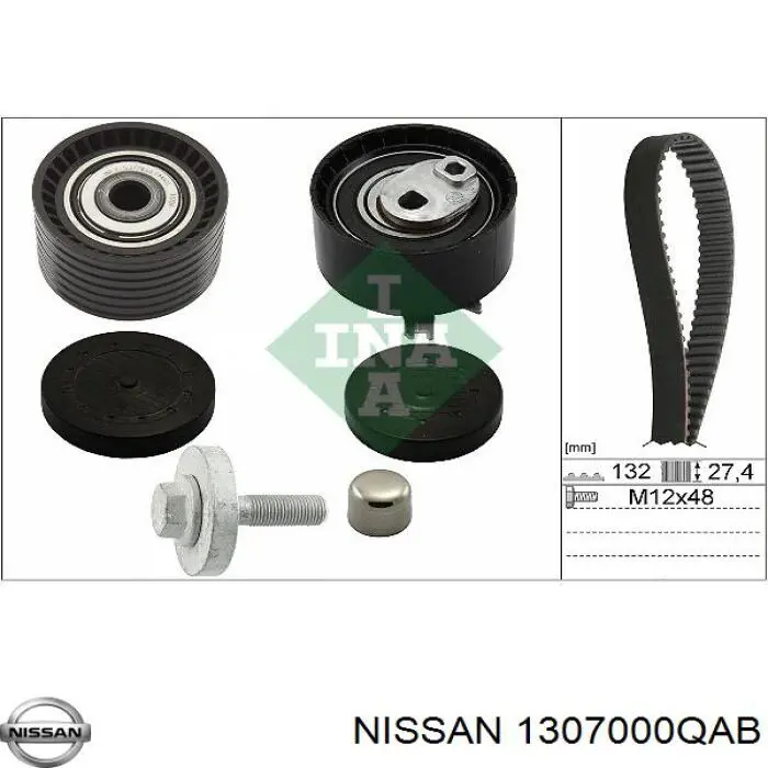 Ролик натяжителя ременя газорозподілу Nissan/Infiniti 1307000QAB ціна, від 22.51 USD