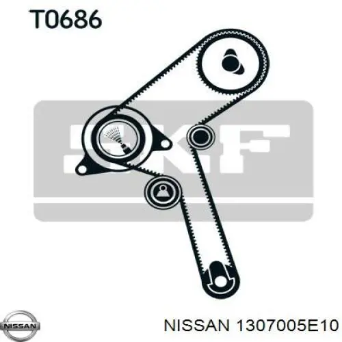 Ролик натягувача ременя ГРМ 1307005E00 Nissan/Infiniti