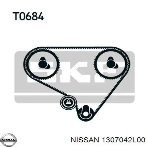 Ролик натягувача ременя ГРМ AY460NS013 Nissan/Infiniti