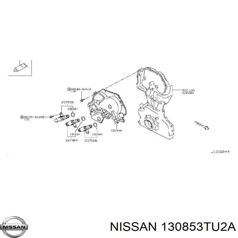  Nissan/Infiniti 130853TU2A ціна, від 13.84 USD