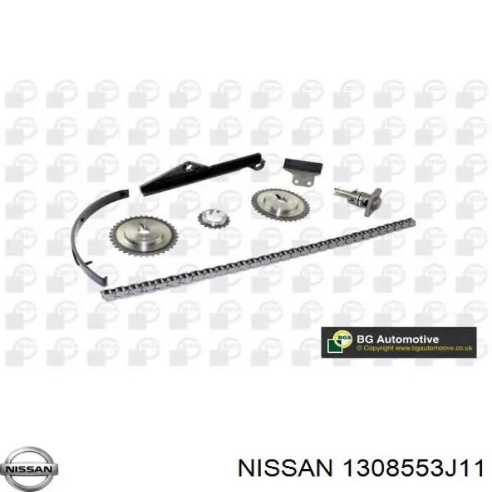 1308553J11 Nissan заспокоювач ланцюга грм, верхній правий гбц