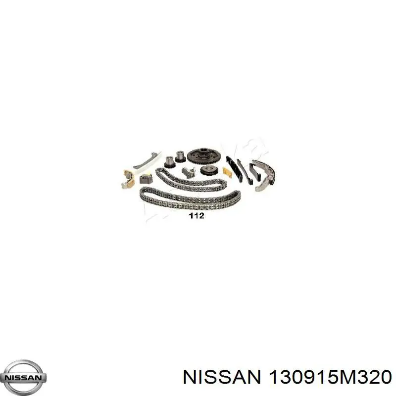 130915M320 Nissan заспокоювач ланцюга грм, нижній