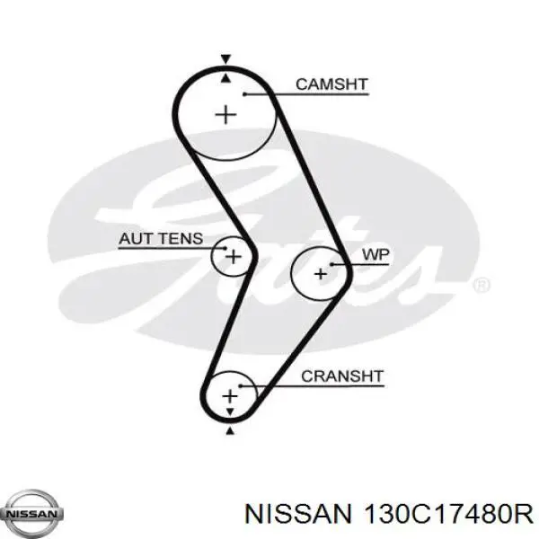 Комплект ГРМ 130C17480R Nissan