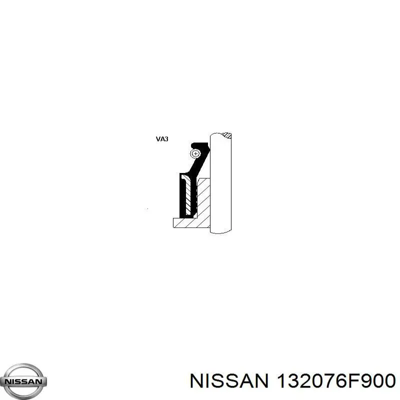 Сальник клапана (маслознімний), впуск/випуск 132076F900 NISSAN
