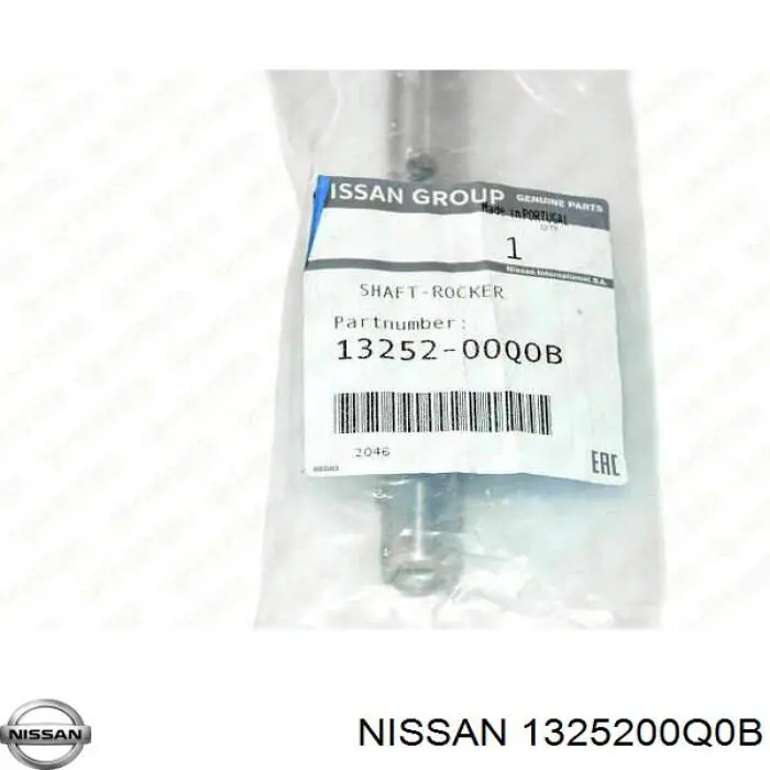 Вісь коромисла рокерів 1325200Q0B Nissan/Infiniti
