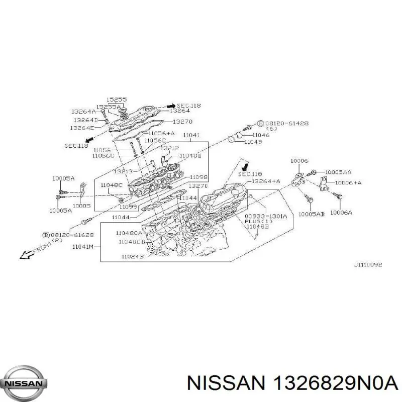 1326829N0A Nissan/Infiniti 