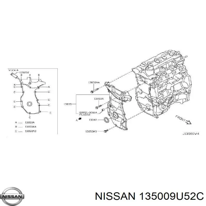  135009U52C Nissan