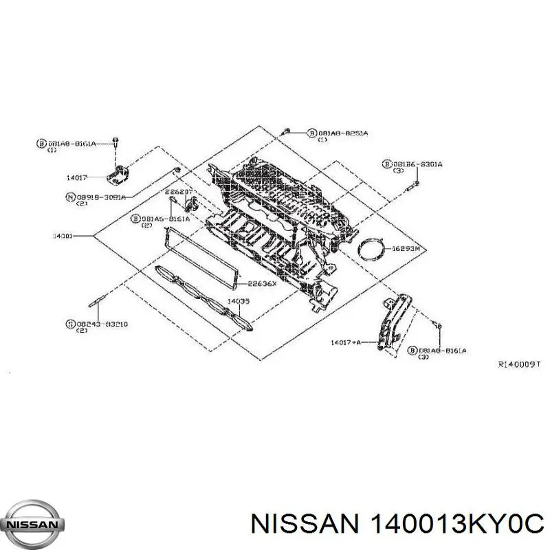  Nissan/Infiniti 140013KY0C ціна, від 140.97 USD