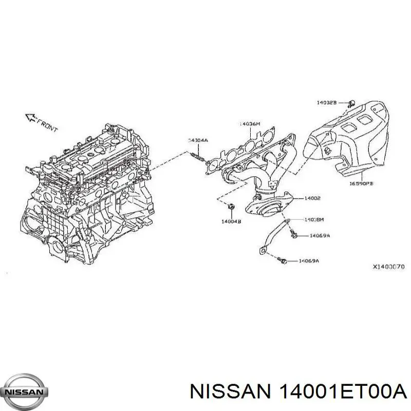 Nissan/Infiniti 14001ET00A ціна, від 155.22 USD