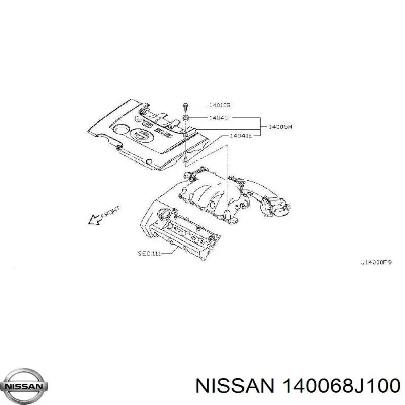 Колектор випускний, лівий Nissan Murano (Z50) (Нісан Мурано)