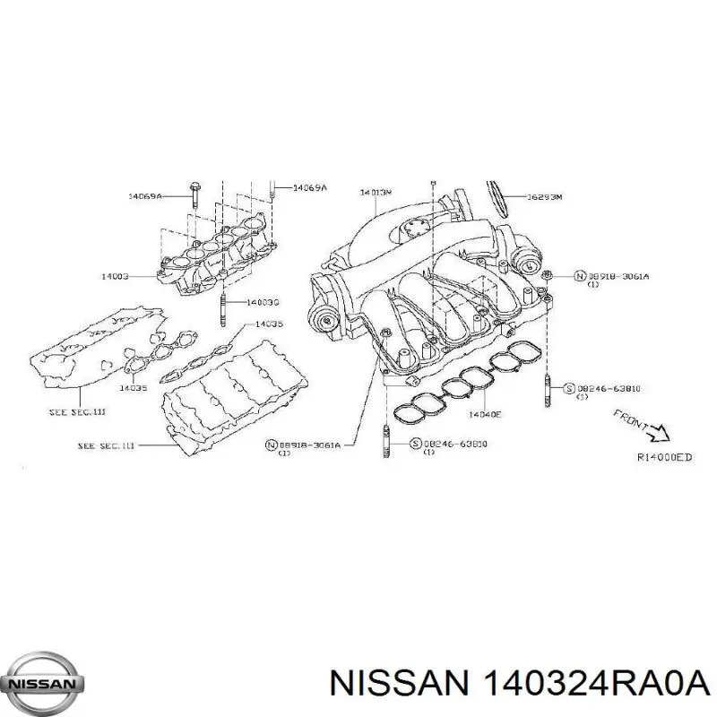  Nissan/Infiniti 140324RA0A ціна, від 34.78 USD