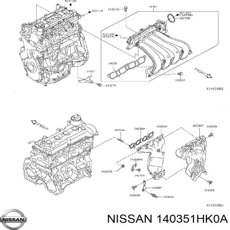  Nissan/Infiniti 140351HK0A ціна, від 26.25 USD