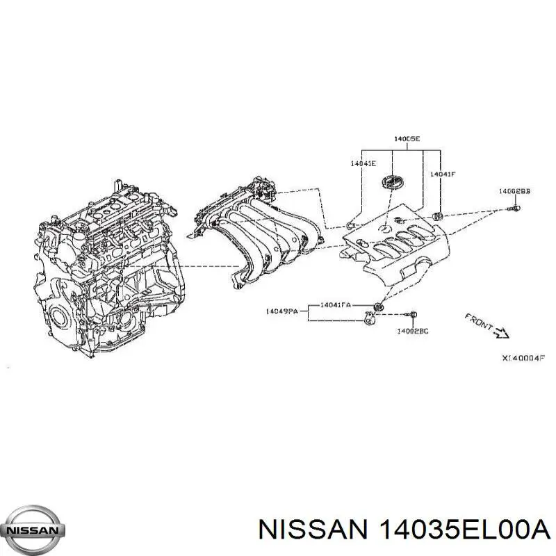  Прокладка впускного колектора Nissan NV 