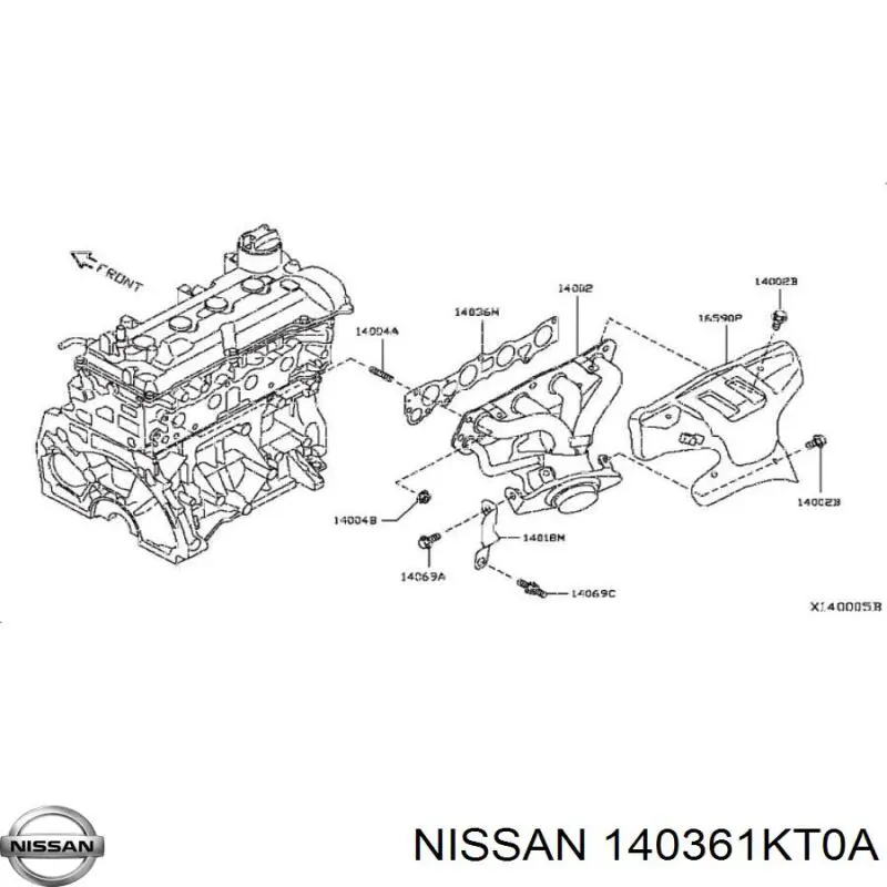 Прокладка випускного колектора Renault (RVI) 140361KT0A ціна, від 10.19 USD