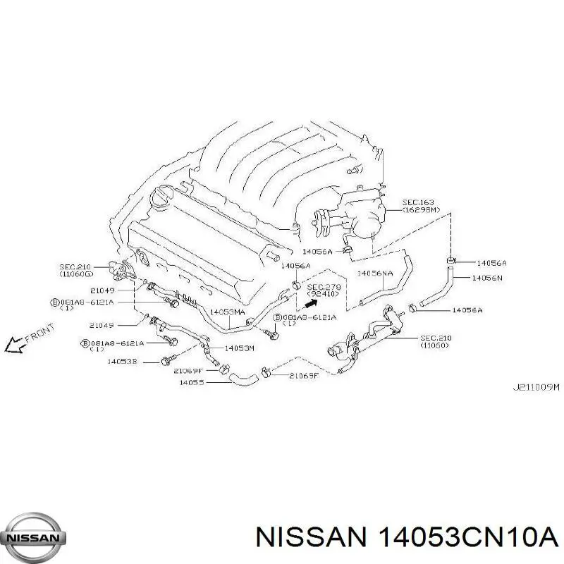  14053CN10A Nissan