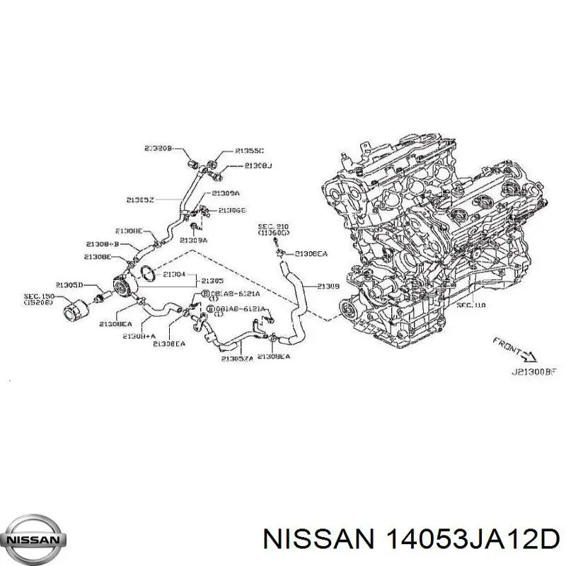 14053JA12D Nissan/Infiniti 