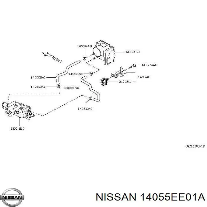 14055EE01A Nissan/Infiniti 