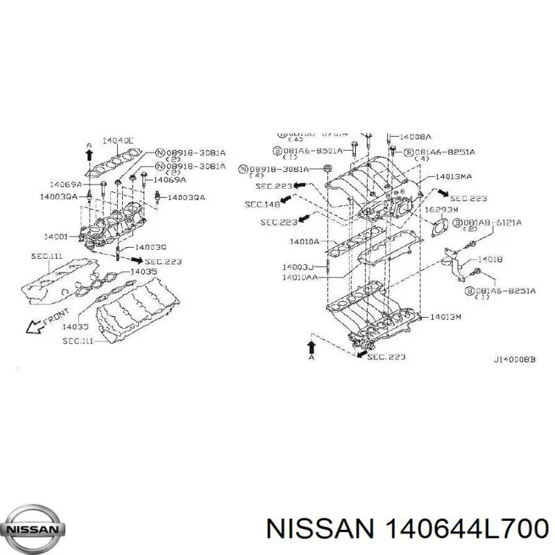  140644L700 Nissan