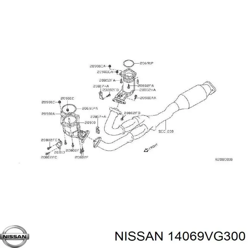  Nissan/Infiniti 14069VG300 ціна, від 5.58 USD
