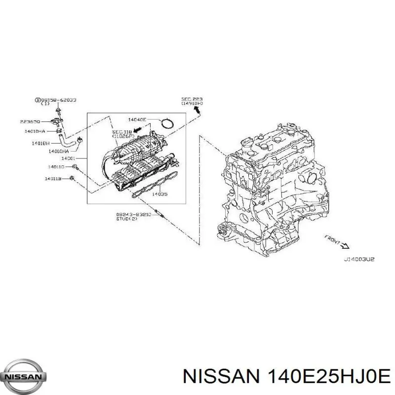  140E25HJ0E Nissan