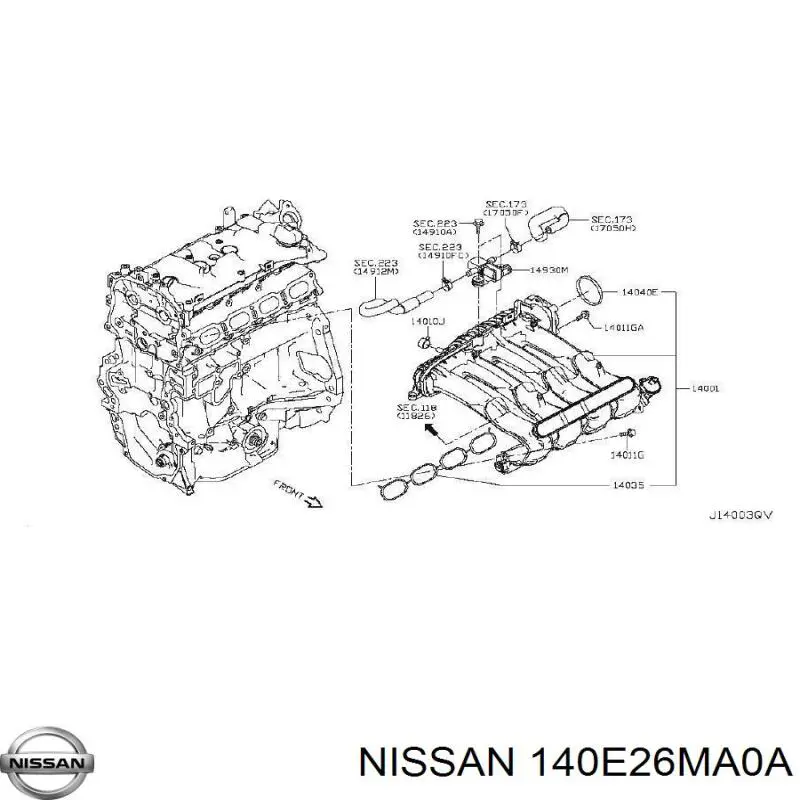  140E26MA0A Nissan