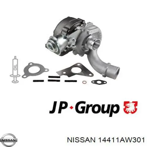 Турбіна Nissan/Infiniti 14411AW301 ціна, від 166.39 USD