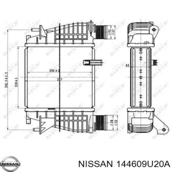 Шланг/патрубок интеркуллера Nissan/Infiniti 144609U20A ціна, від 21.66 USD
