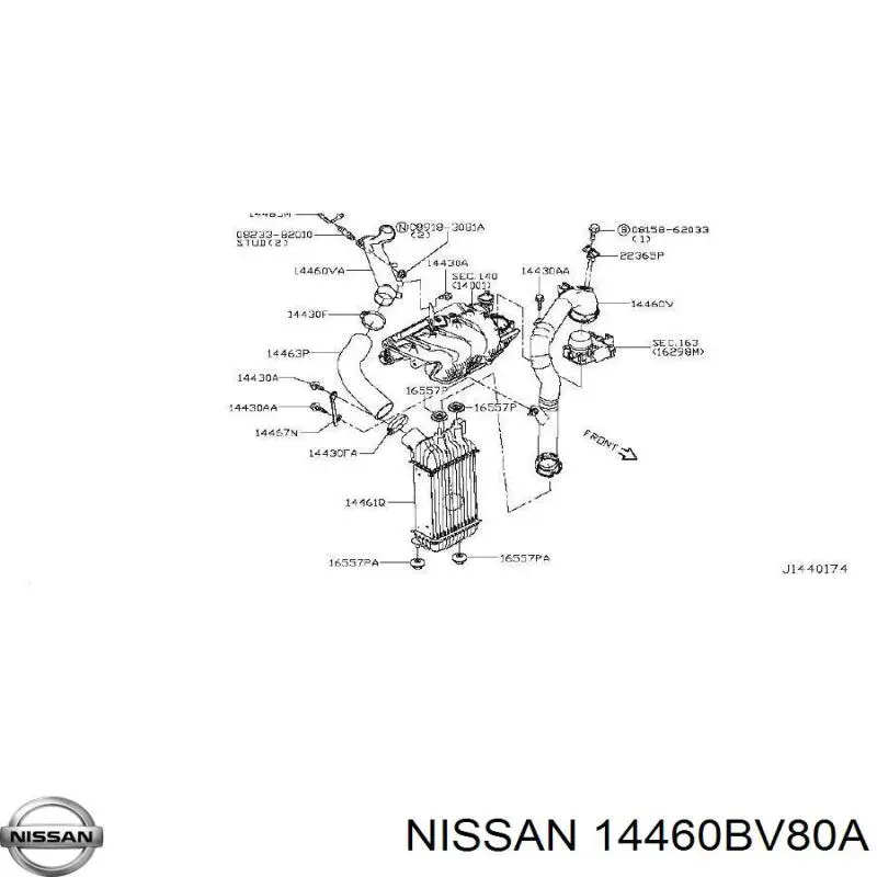  14460BV80A Nissan