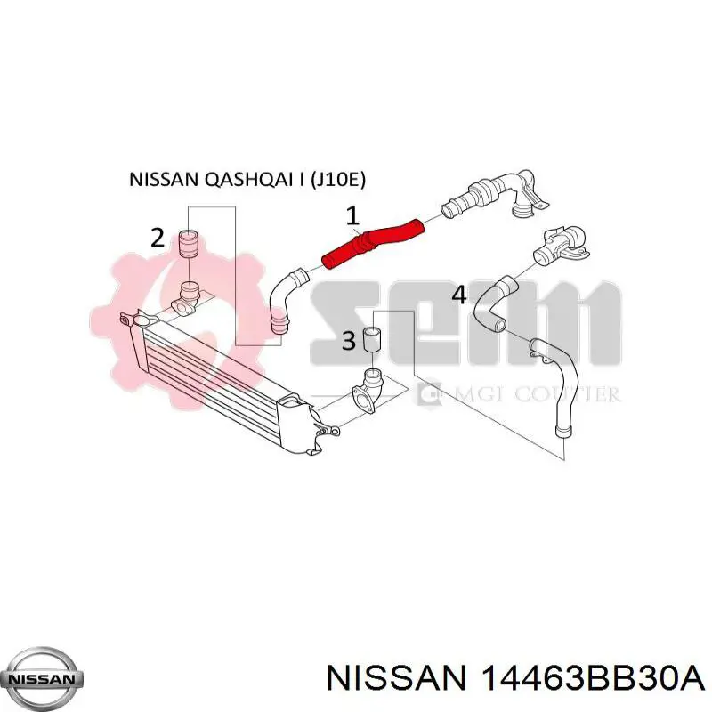 Шланг/патрубок інтеркуллера Maxgear 680447
