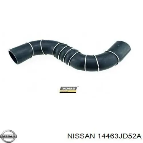 Шланг/патрубок интеркуллера Nissan/Infiniti 14463JD52A ціна, від 19.94 USD