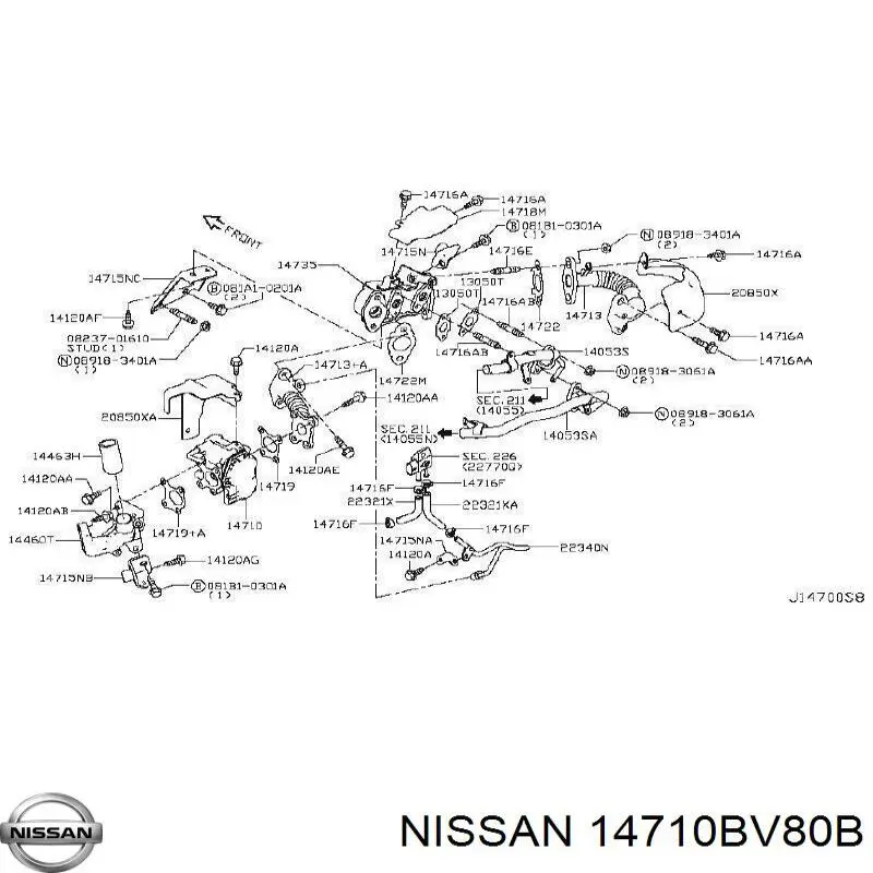Клапан EGR Denso DEG0123 ціна, від 174.79 USD