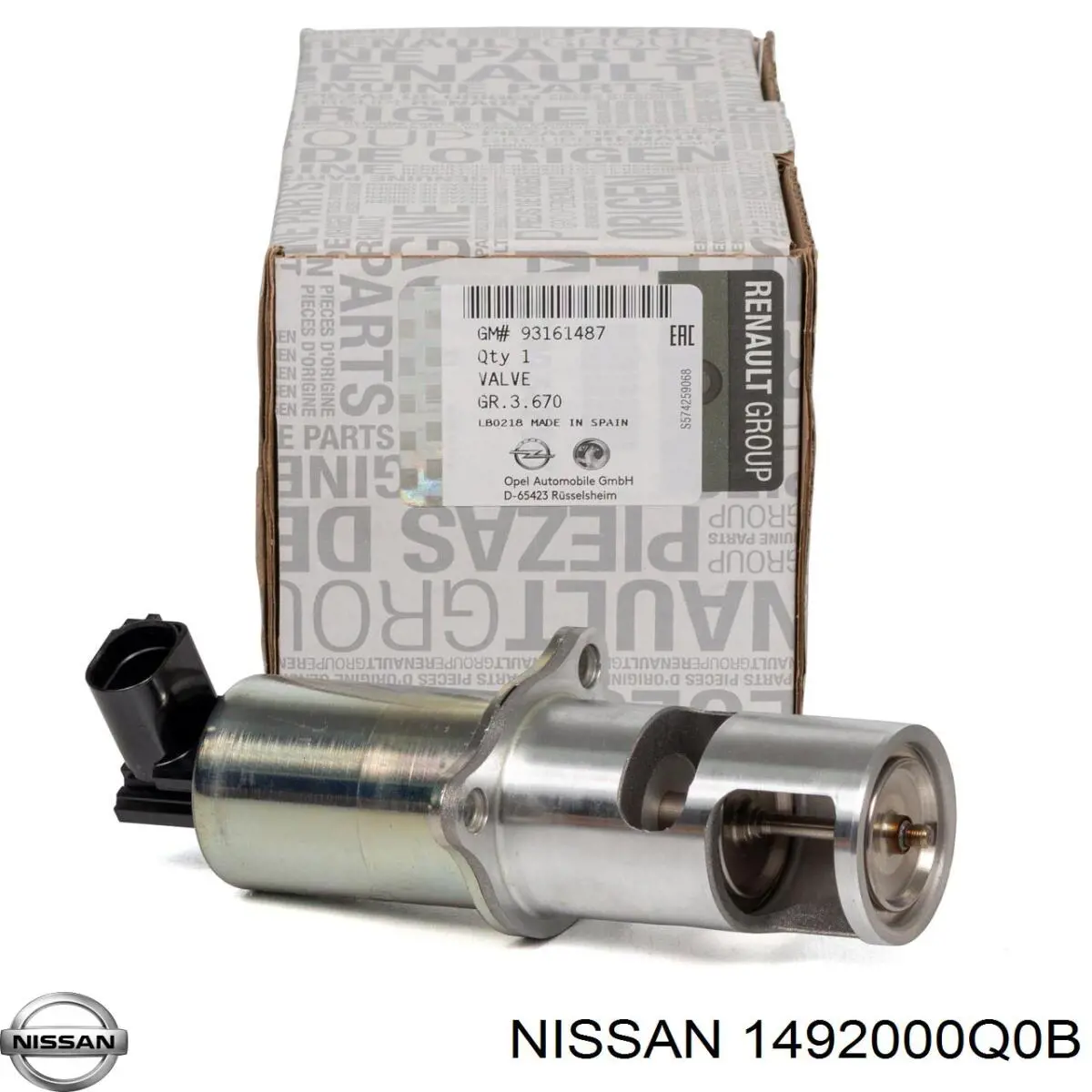 Клапан ЄГР 1492000Q0B Nissan/Infiniti