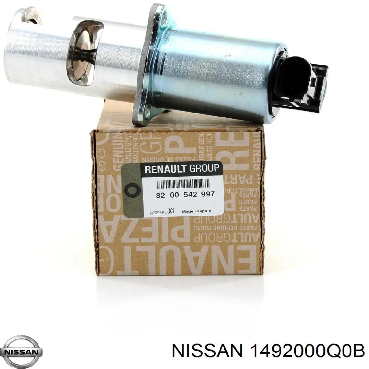 1492000Q0B Nissan/Infiniti Клапан рециркуляції відпрацьованих газів EGR