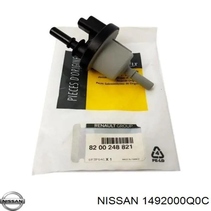 Клапан абсорбера паливних парів Nissan/Infiniti 1492000Q0C ціна, від 16.85 USD