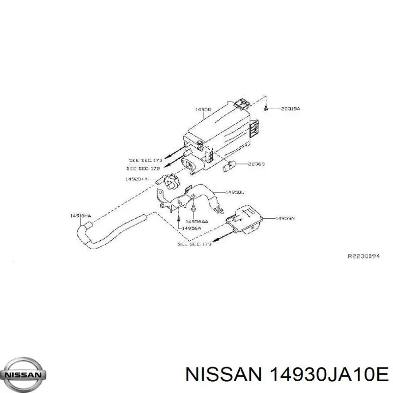  Nissan/Infiniti 14930JA10E ціна, від 9.88 USD