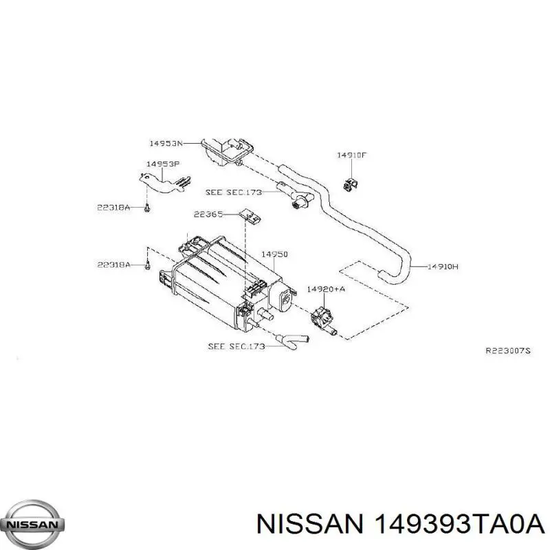  Nissan/Infiniti 149393TA0A ціна, від 6.35 USD