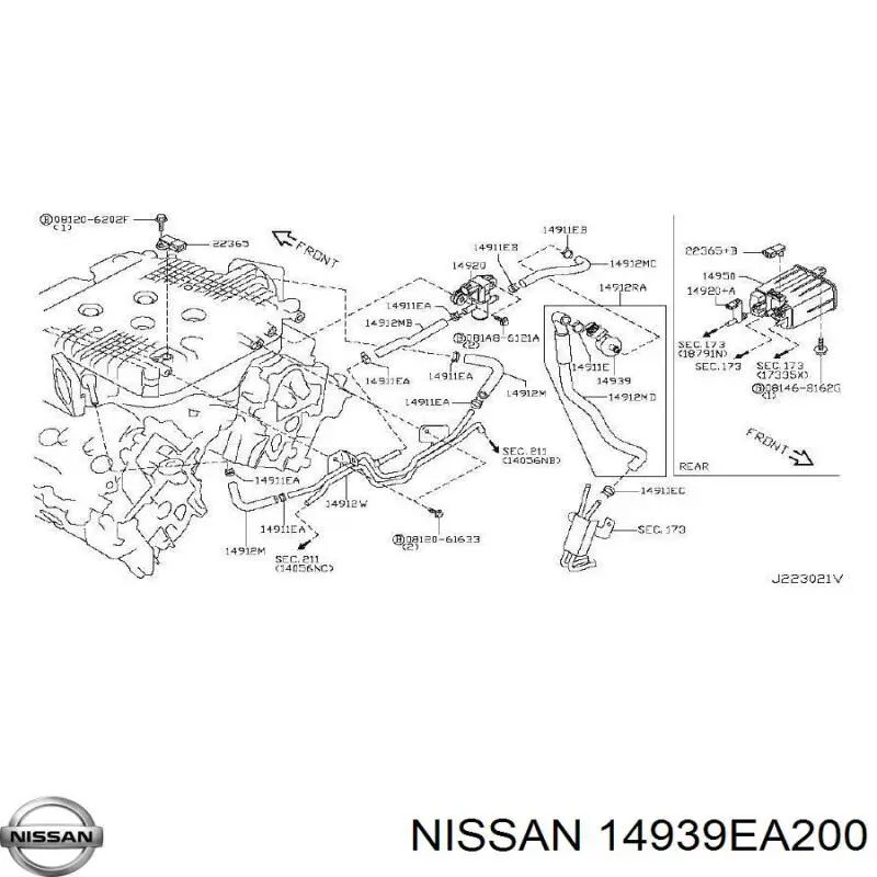  Nissan/Infiniti 14939EA200 ціна, від 2.76 USD