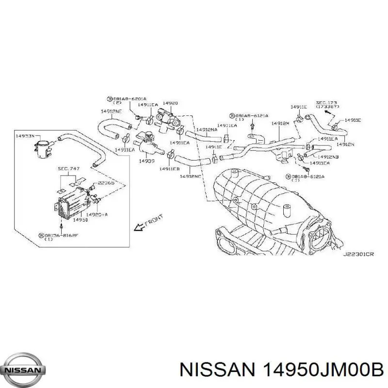 14950JM00B Nissan/Infiniti 