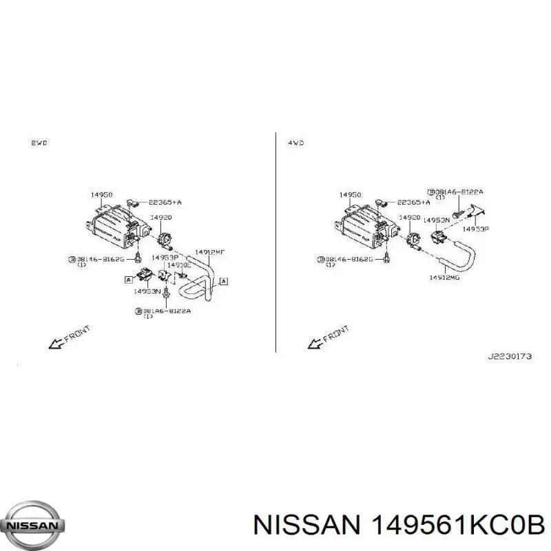  149561KC0B Nissan