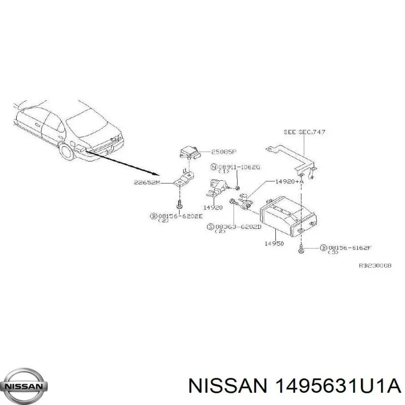  Nissan/Infiniti 1495631U1A ціна, від 39.55 USD