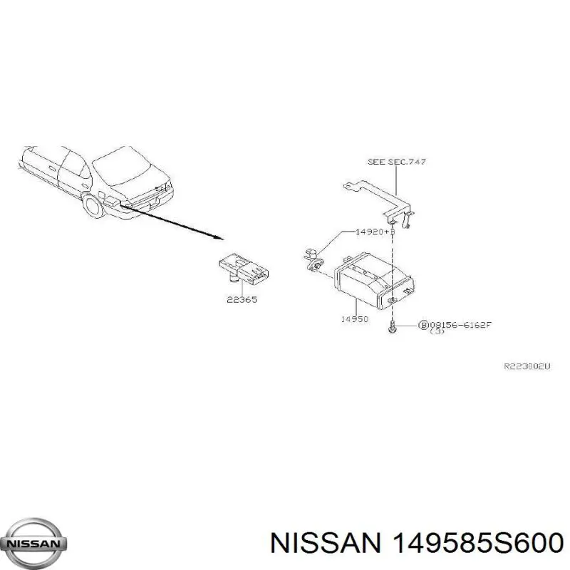  Nissan/Infiniti 149585S600 ціна, від 5.07 USD